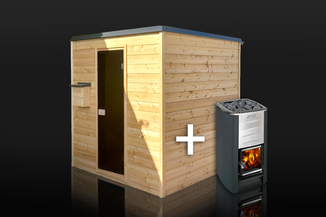 Gartensauna Nature mit Holzofen